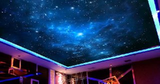 Натяжной потолок звездное небо Новотроицк, цена от 5318 руб.