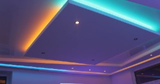 Натяжной потолок с подсветкой Новотроицк, цена от 2135 руб.